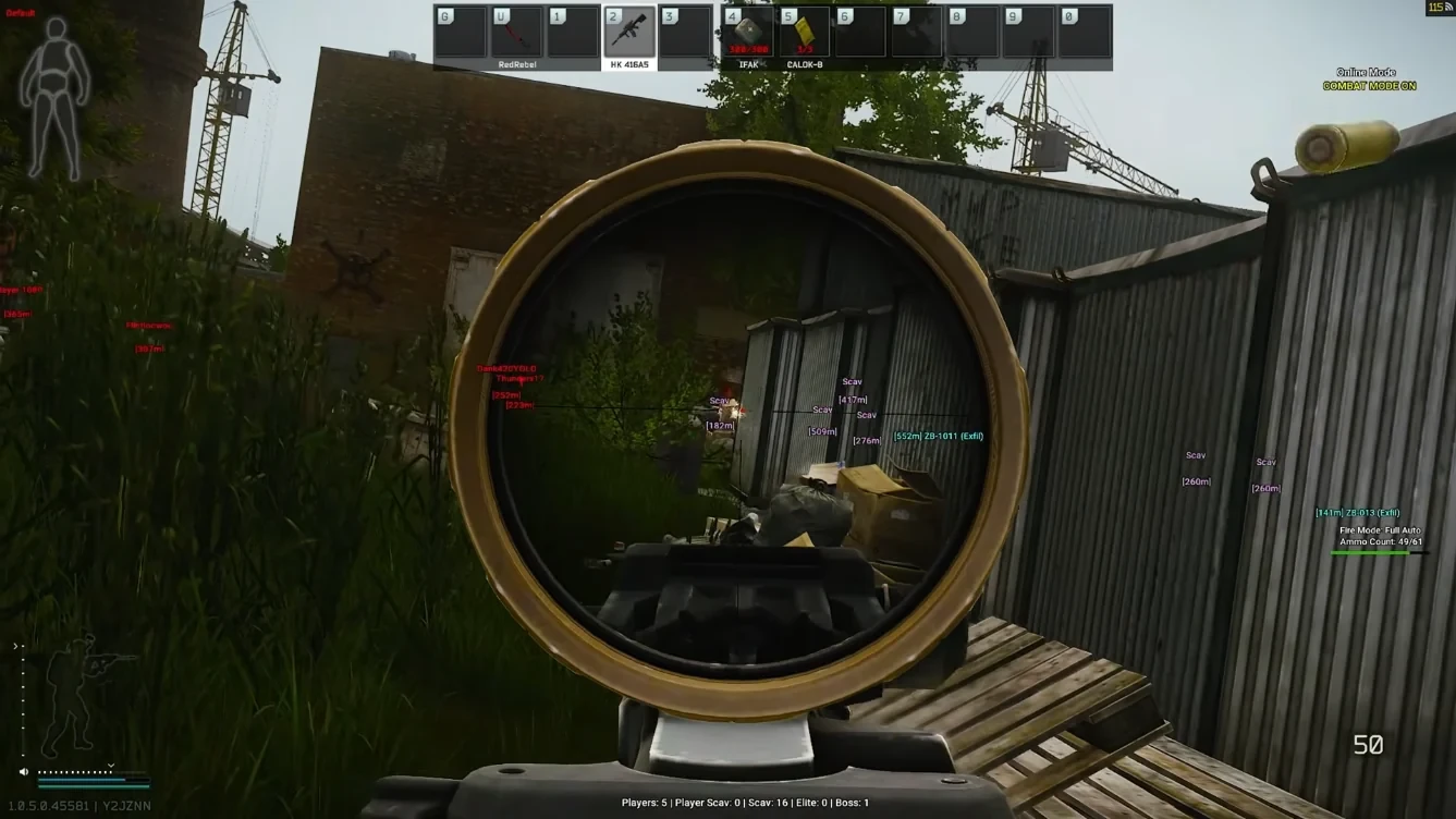 Escape From Tarkov Cheats features — ESP, soft aim, and radar screenshots
