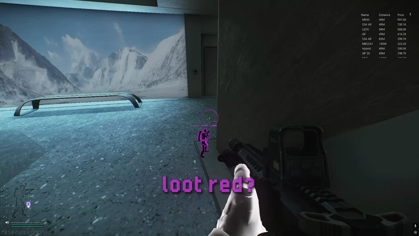 Escape from Tarkov weapons laid out for a PMC loadout comparison